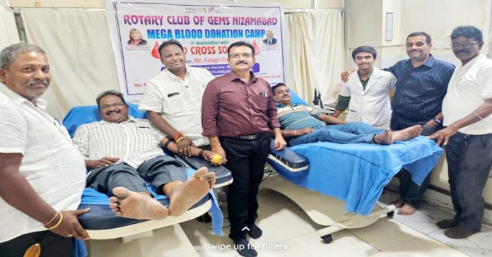 Blood donation camp organized by Rotary Club of James