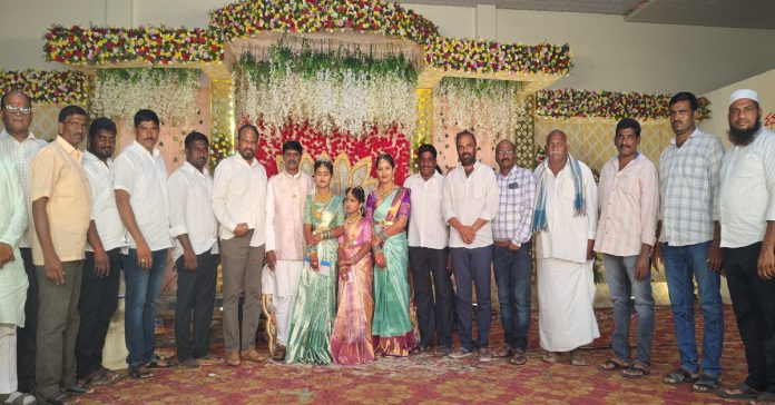 Busireddy Pandana blessed the children..
