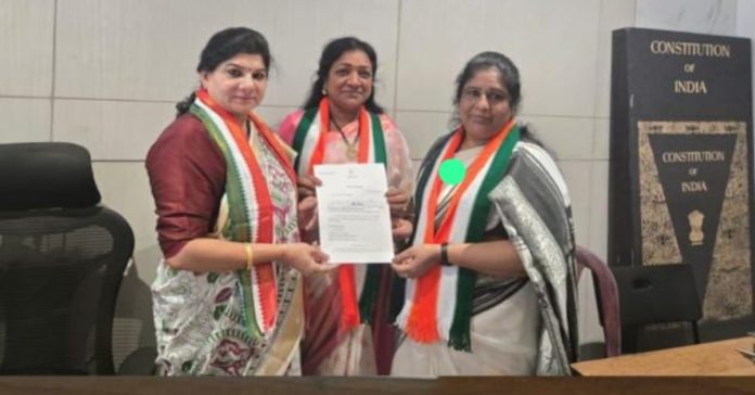 Durga becomes the president of Peerjadiguda Corporation Mahila Congress