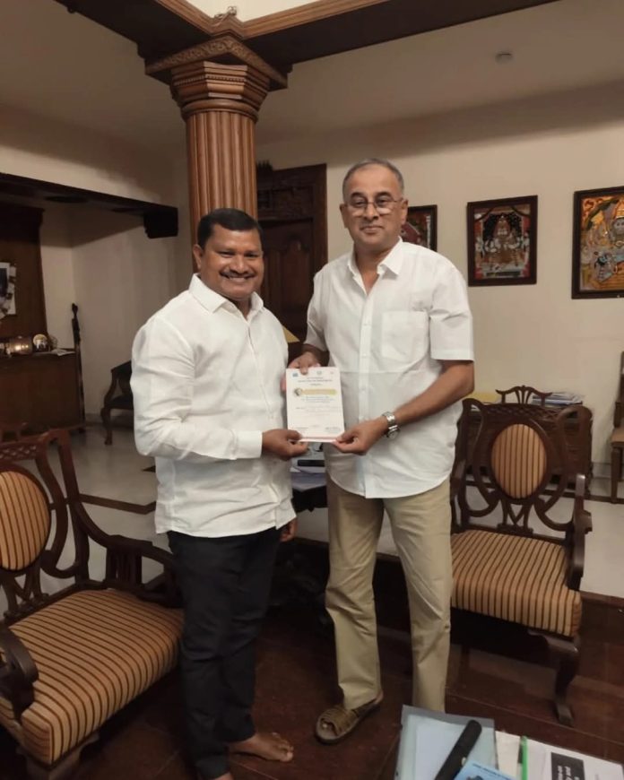 Today, MP Rama Saayan, MLA Jaare's visit...