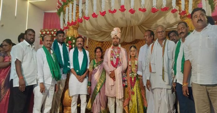 MLA Thota attended the wedding