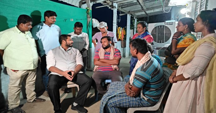 MP visits lorry accident victims