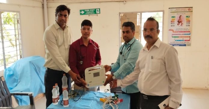 Medical equipment donated to Tadicherla Hospital