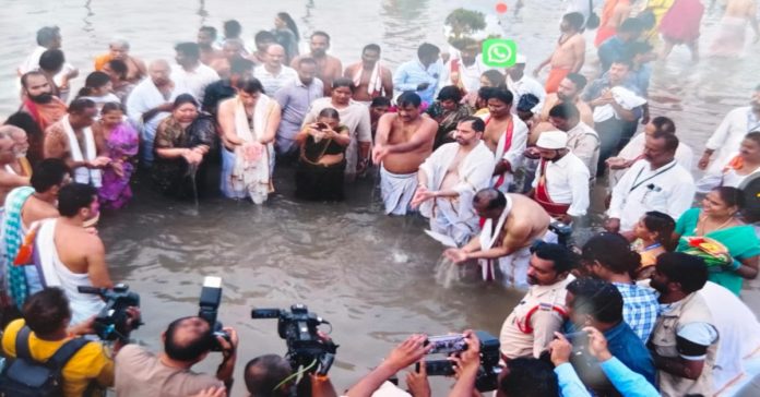 Minister Sridhar Babu inaugurated Saraswati Pushkaram