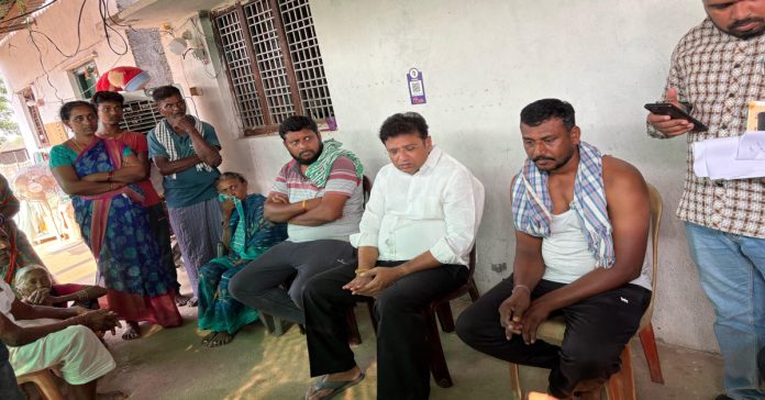 Minister Sridhar Babu visited the victim's family.