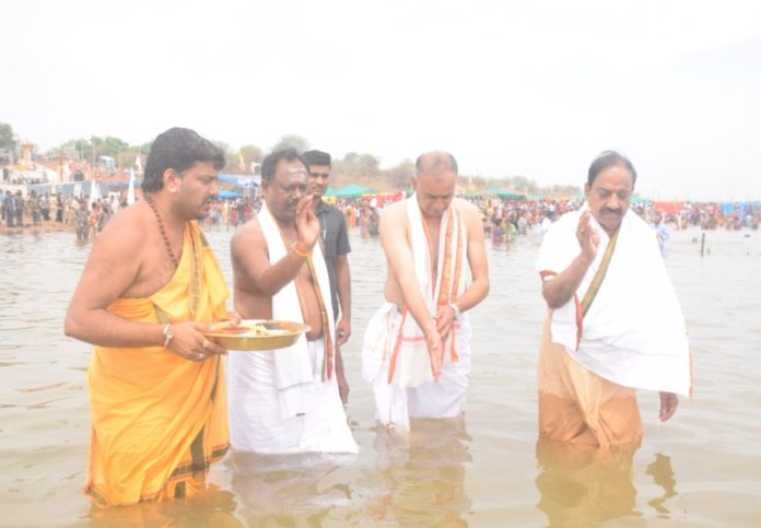 It is a pleasure to organize Saraswati Pushkaram in Triveni Sangam on a grand scale
