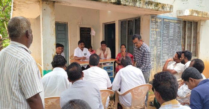 The second day of the land acquisition gram sabhas...