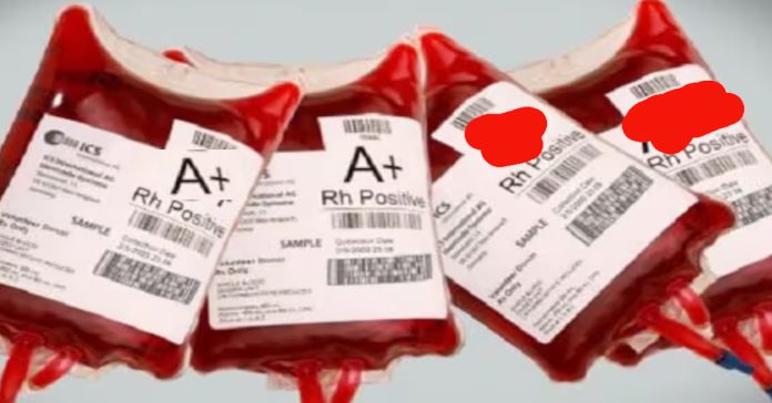 Which positive blood type should be given to a child?