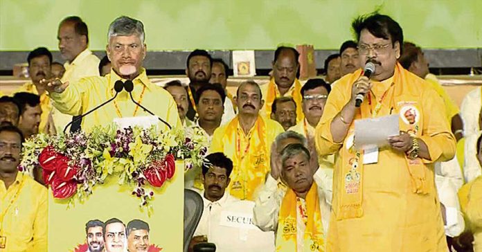 Chandrababu Naidu unanimously elected as TDP national president for another term