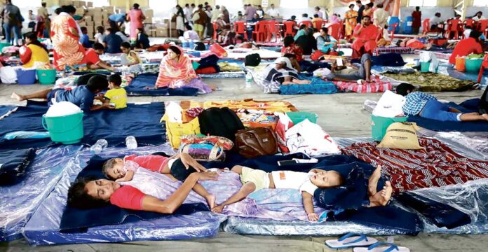 Horrible conditions in relief camps