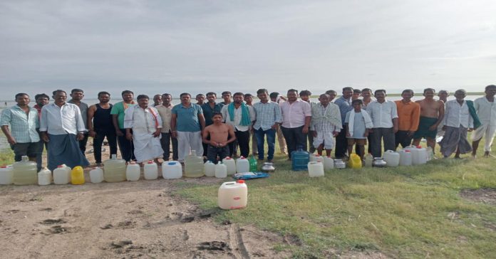 Water Abhishekam to the village deities