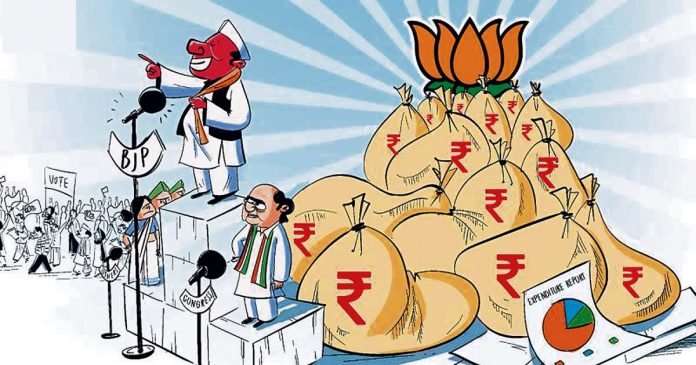 BJP tops in election expenditure