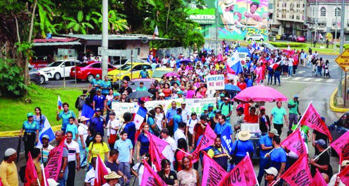 50-day national strike by workers in Panama