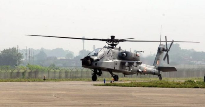 Army helicopter emergency landing
