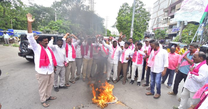 Burning of government effigy