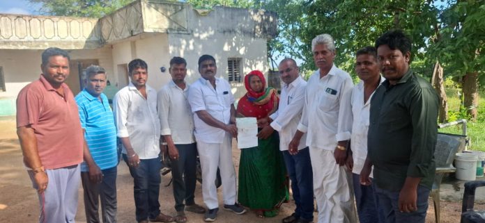 CM Relief Fund cheque handed over..