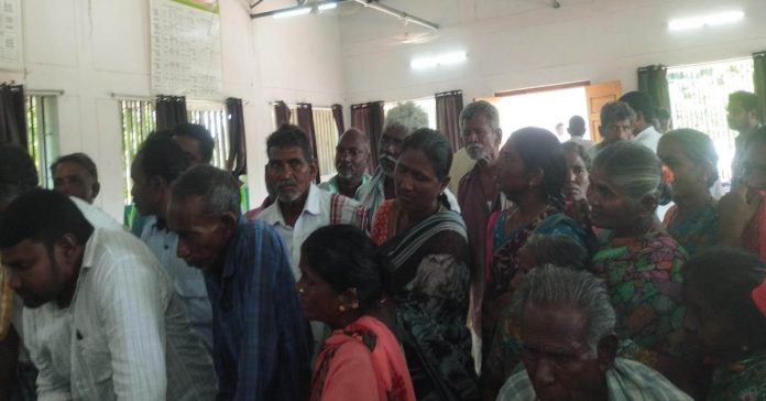 Dalits complaint in Bhu Bharati..