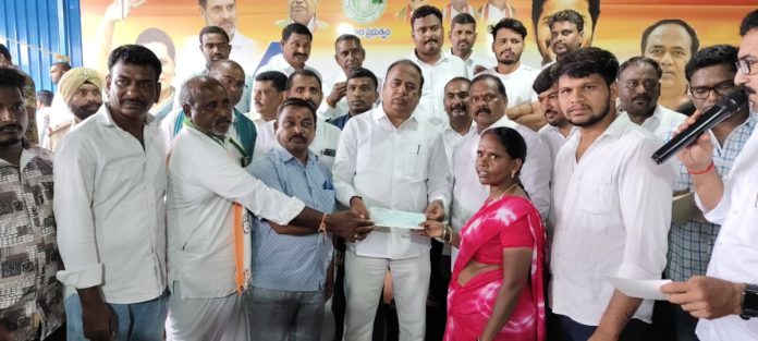 Distribution of Kalyana Lakshmi cheques..