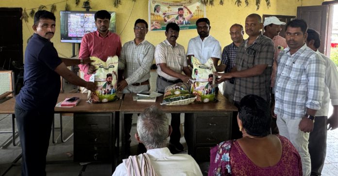 Distribution of quality seeds to farmers.