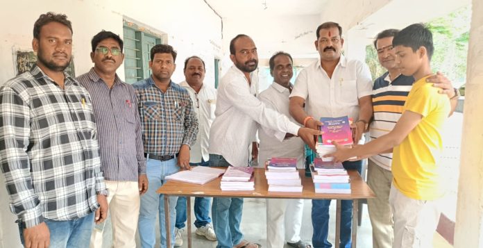 Distribution of textbooks to intermediate students