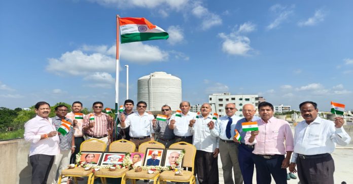 Flag hoisting ceremony under the auspices of IMA