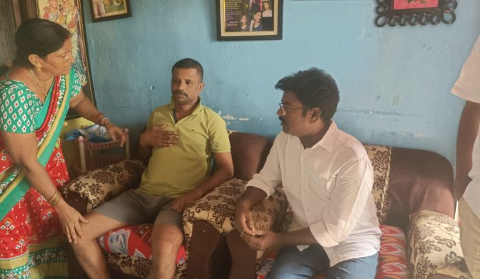 Former MLA visits victims..