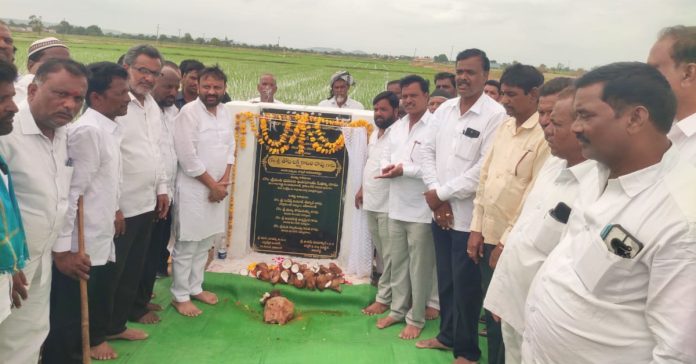 Foundation stone laid for BT Road in Illegam