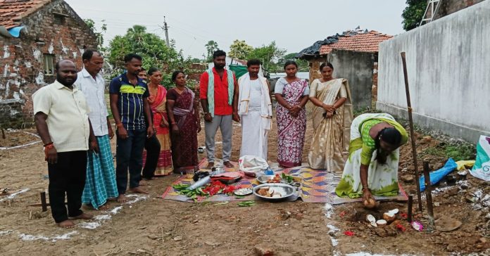 Happiness for the poor with Indiramma's houses..