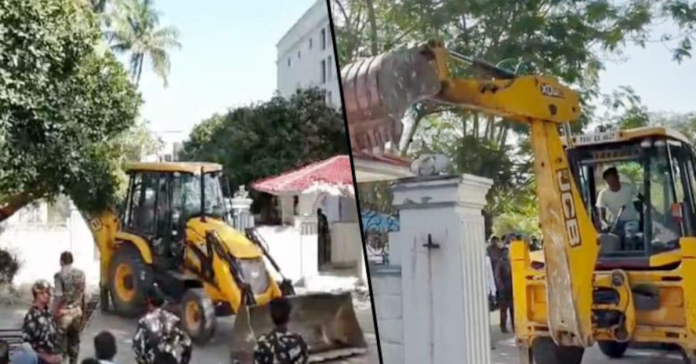 Hydra demolitions in Pocharam Municipality