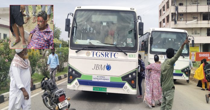 Young man injured after being hit by bus