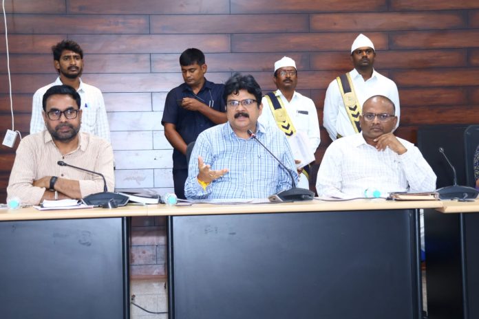 Collector conducts review on Indiramma house construction...