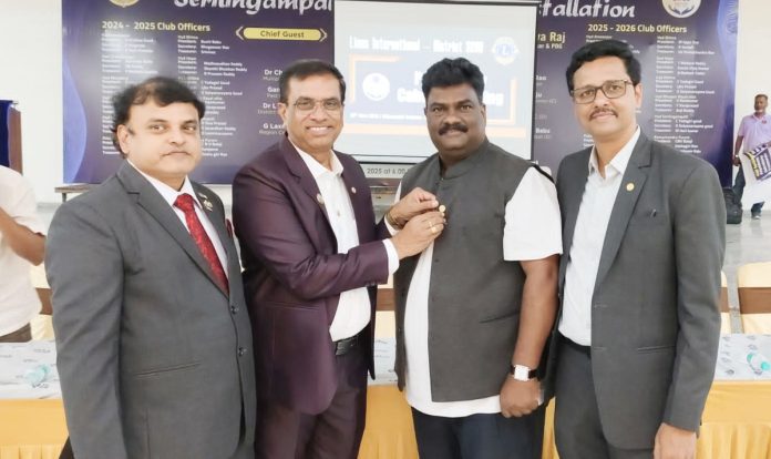 Jilkar Vijayanand appointed as Lions Anti-Drugs Awareness Chairman