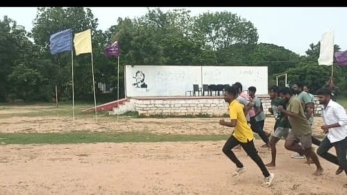 Olympics Day Run at the University..