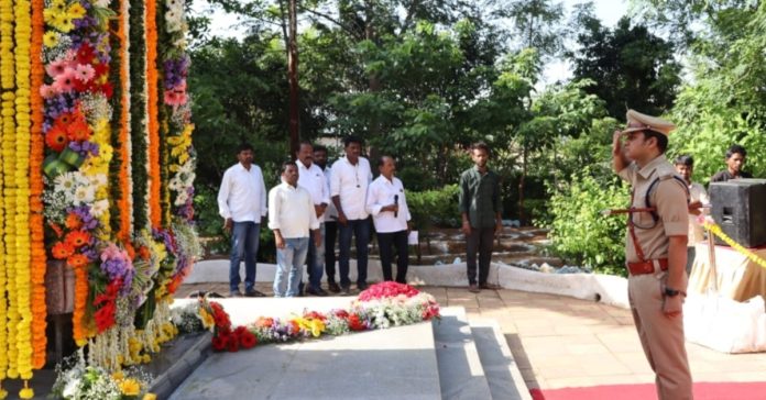 SP M. Rajesh Chandra unfurled the flag.