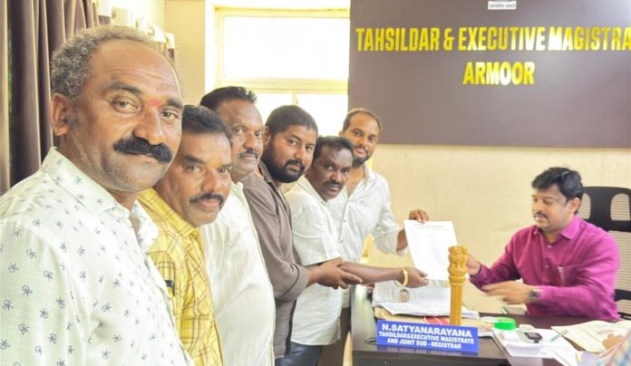 Submission of petition to the Tahsildar