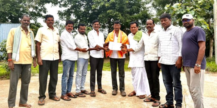 Sudhakar Rao as the president of Mudolli Village Congress