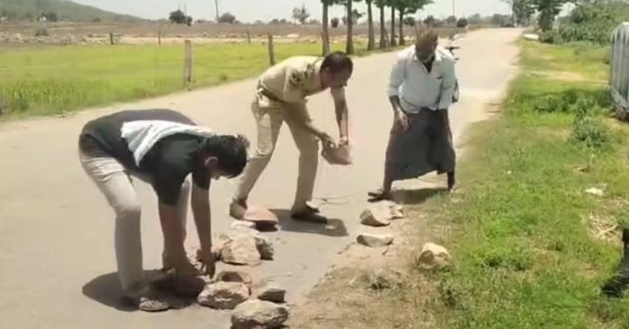The SI who removed stones from the road..
