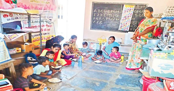 Anganwadi teachers and helpers should be regularized.