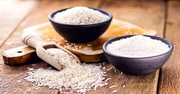 With rice flour…