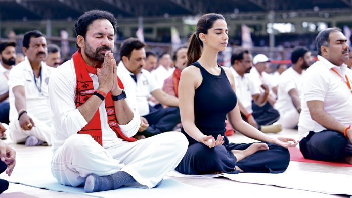 Mental and physical health with yoga