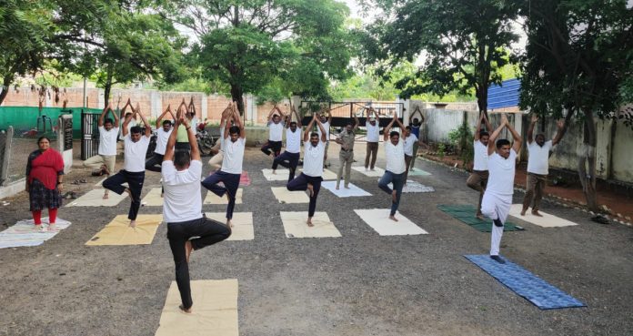 Yoga Day at Devunipalli Police Station