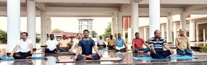 Yoga Day in Bibipet today