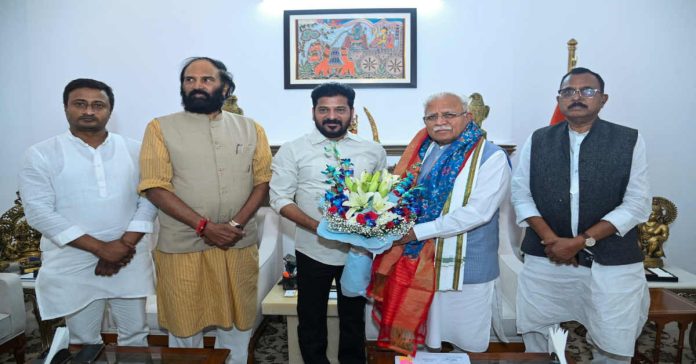 Chief Minister Revanth Reddy's request to Union Urban Affairs Minister Manohar Lal Khattar