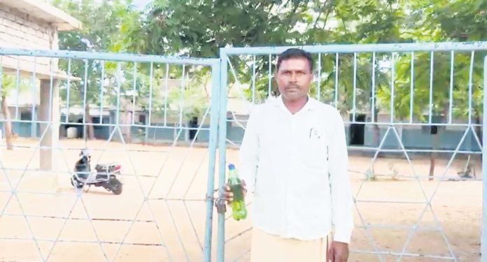 Contractor who locked the school