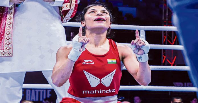 Nikhat Zareen in the semis