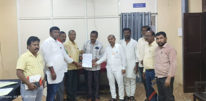 20 acres of land handed over to Kamareddy Executive Engineer
