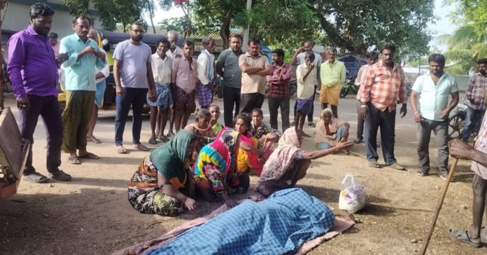 A family devastated by not being able to hold a funeral... Villagers stood by them