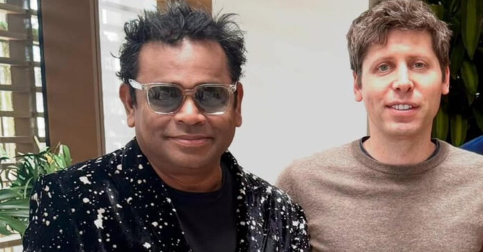 A.R. Rahman meets Open AI CEO..