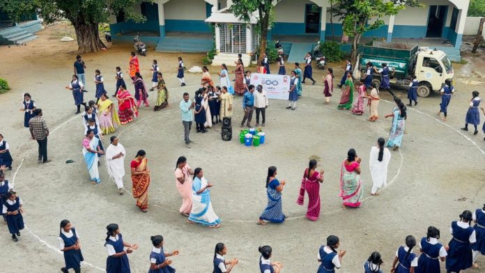 Awareness on segregation of dry waste and wet waste