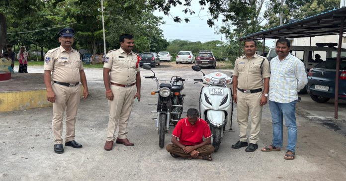 Bike thief arrested..